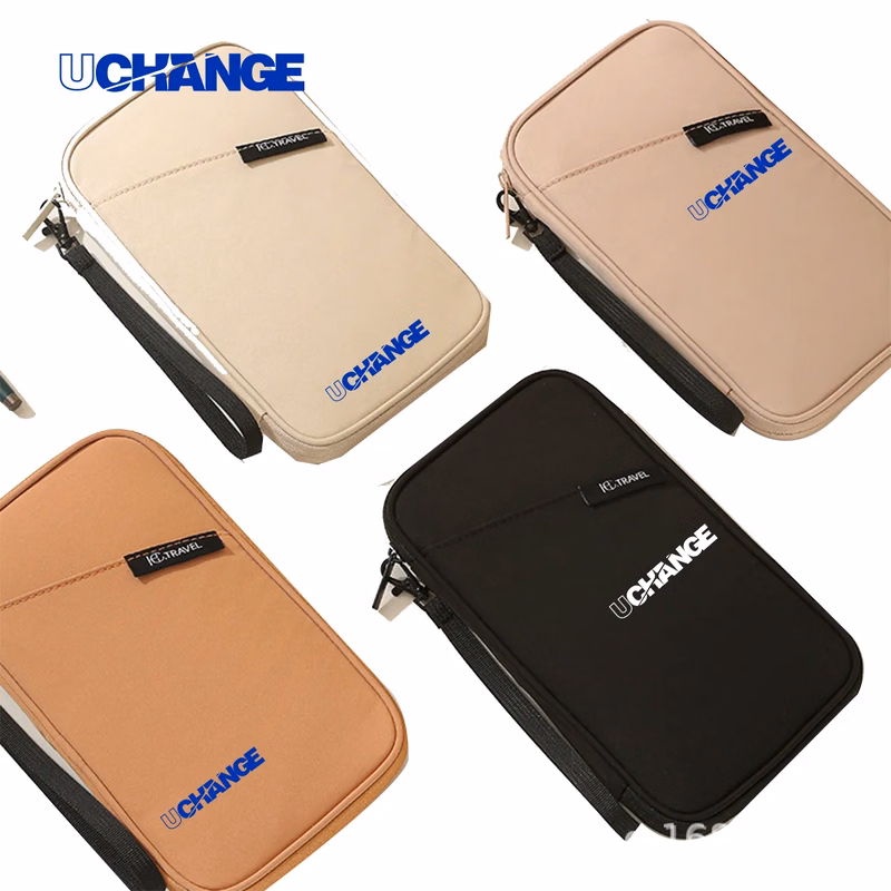 Zippered Travel Document Organizer Wallet