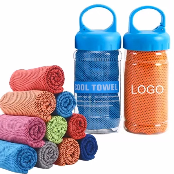 Cooling Towel in Carabiner Case