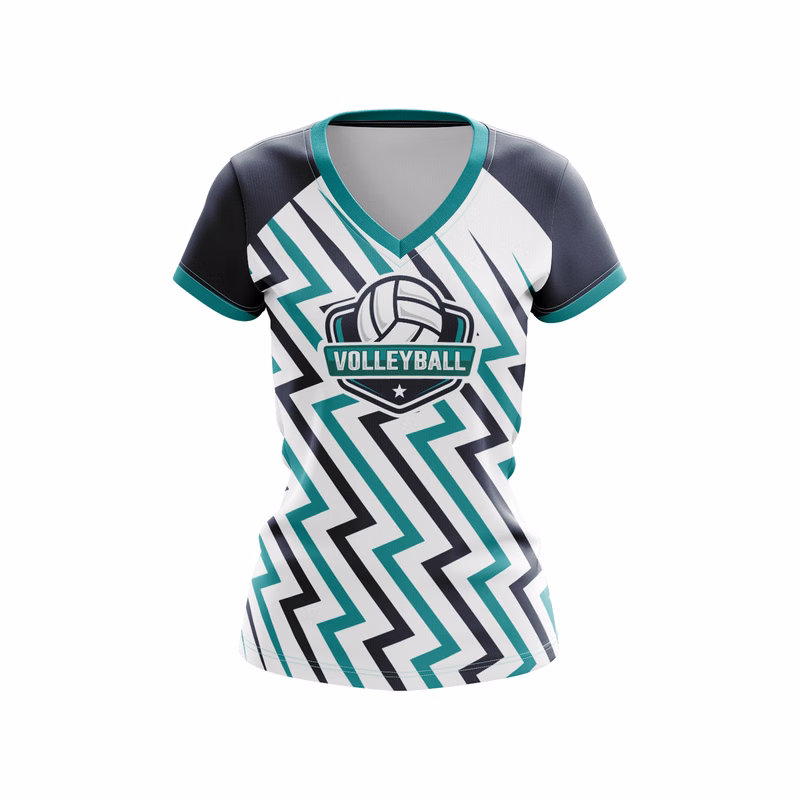 Women's Custom Full Sublimation Volleyball Cap Sleeve Jersey