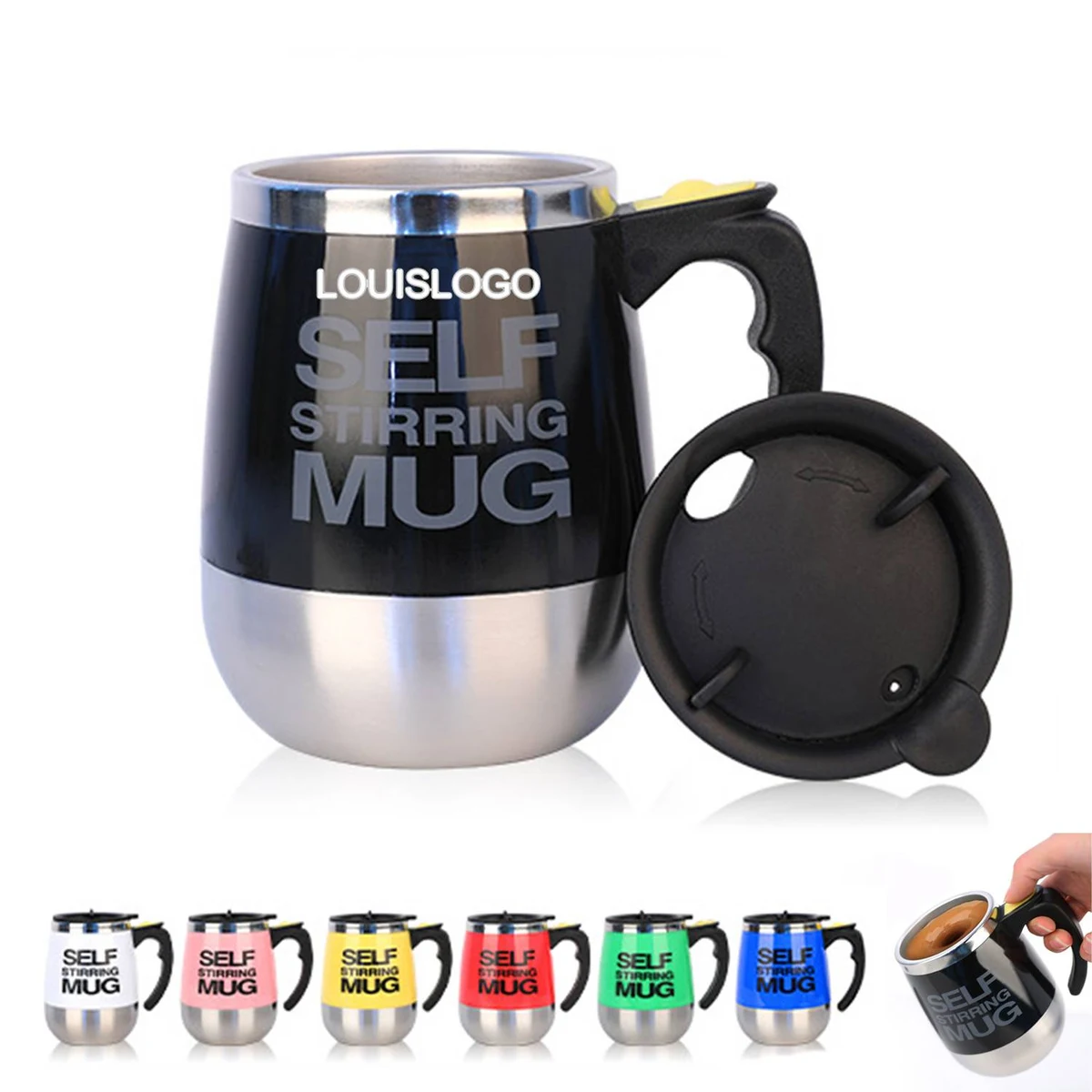14OZ Stailess Steel Self Stirring Mug 1
