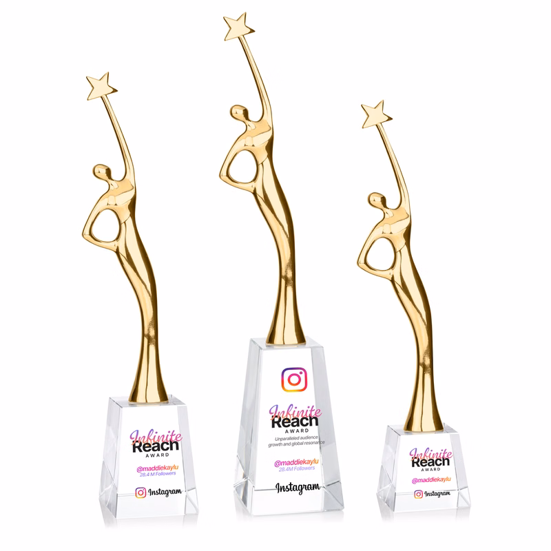 Star Goddess VividPrint™ Award - Gold/Clear
