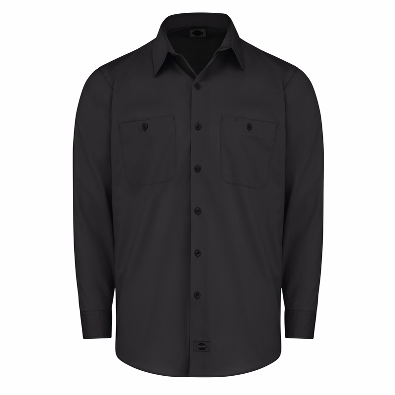 Dickies® Men's Industrial WorkTech Ventilated Long-Sleeve Work Shirt With Cooling Mesh