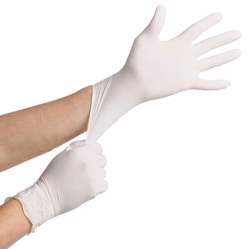 Disposable latex gloves