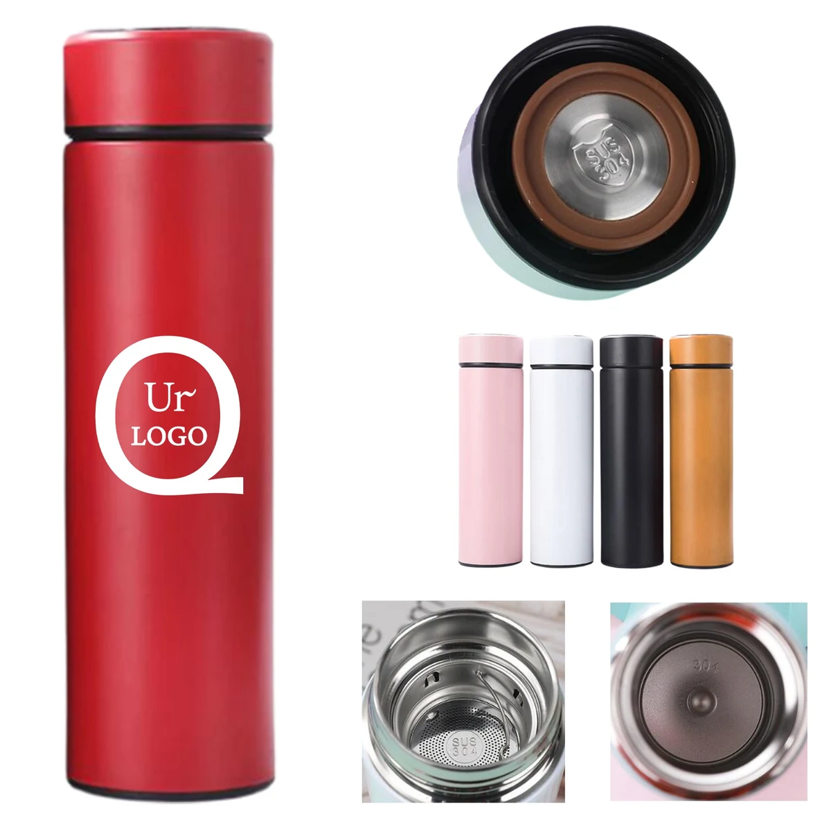 16.9 Oz. Led Temperature Display Water Cup 1