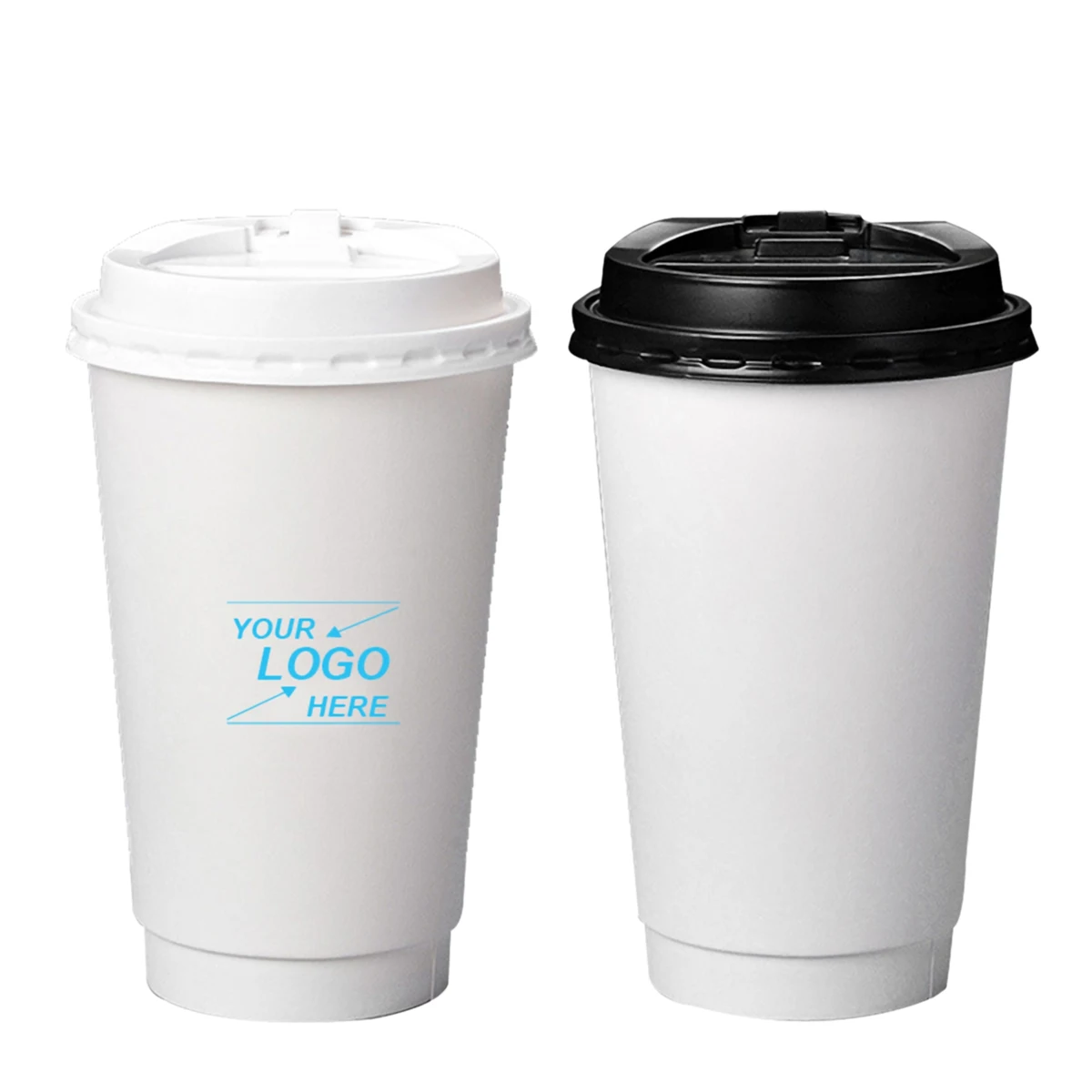 16 Oz. Disposable Coffee Cup w/Lid 1