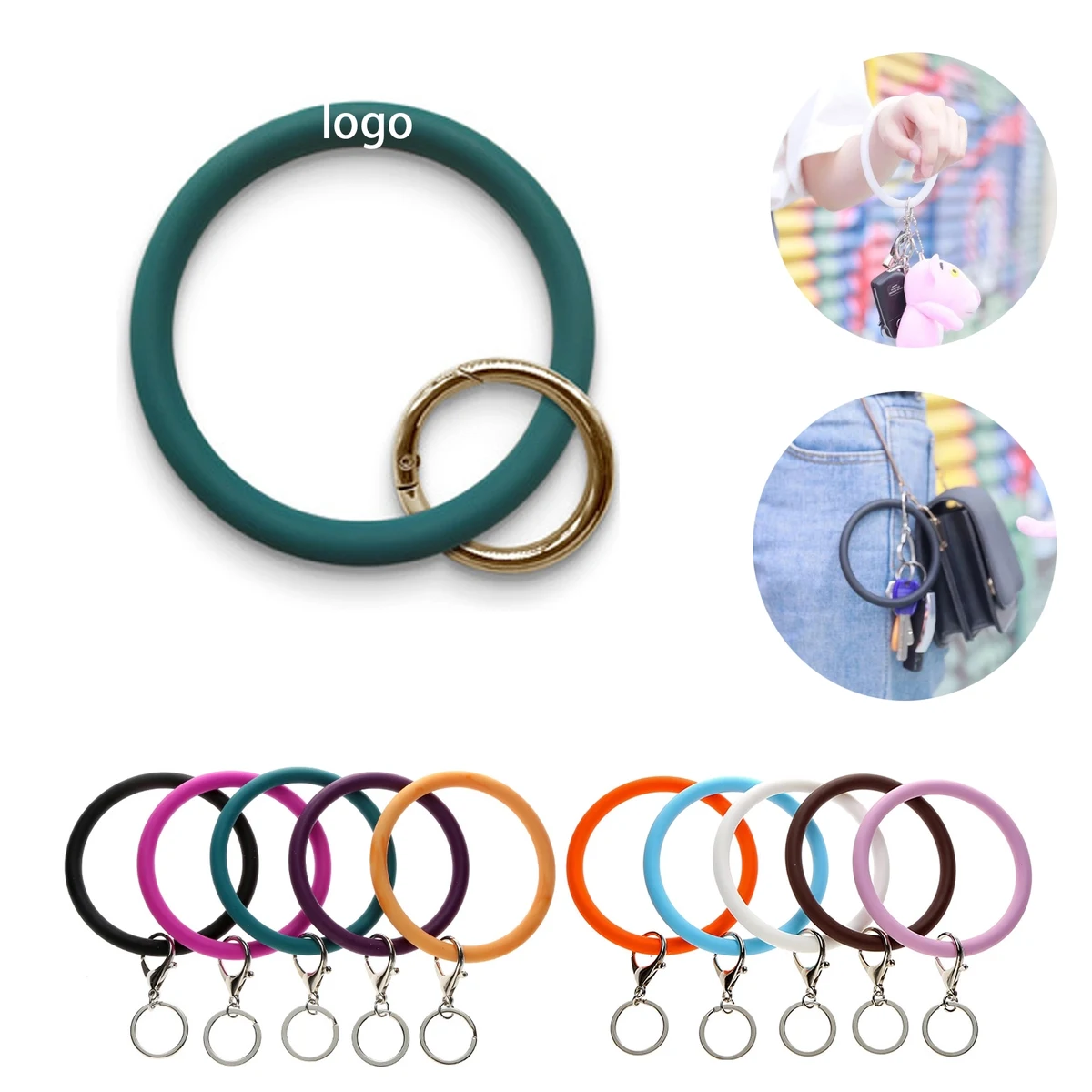 Silicone Keychain Bracelets 1