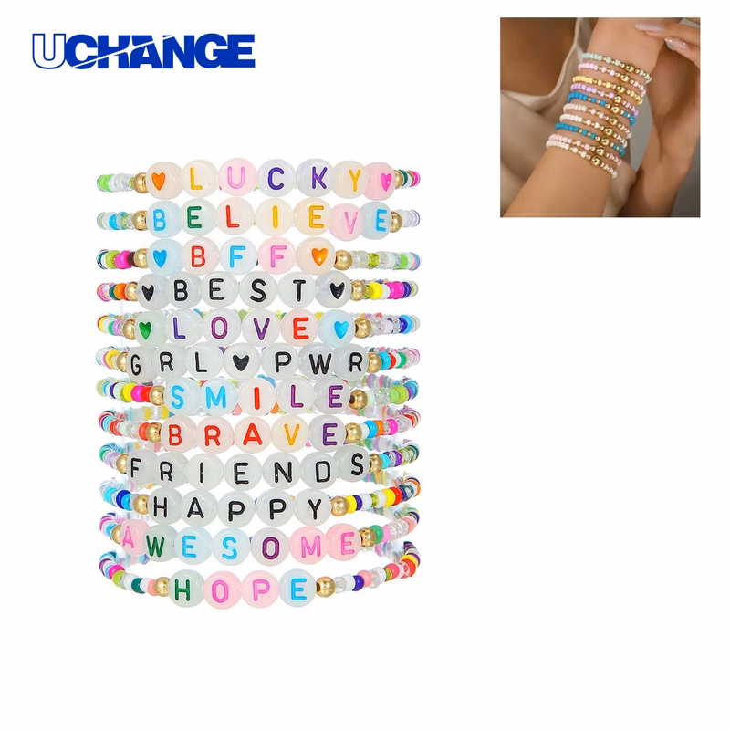 Beaded Bracelet Set Lightweight for Festivals