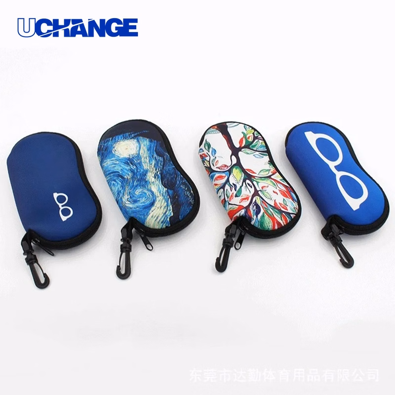 Neoprene Sunglass Case with Hook Clip-On Eyewear Pouch for Travel & Daily Carry