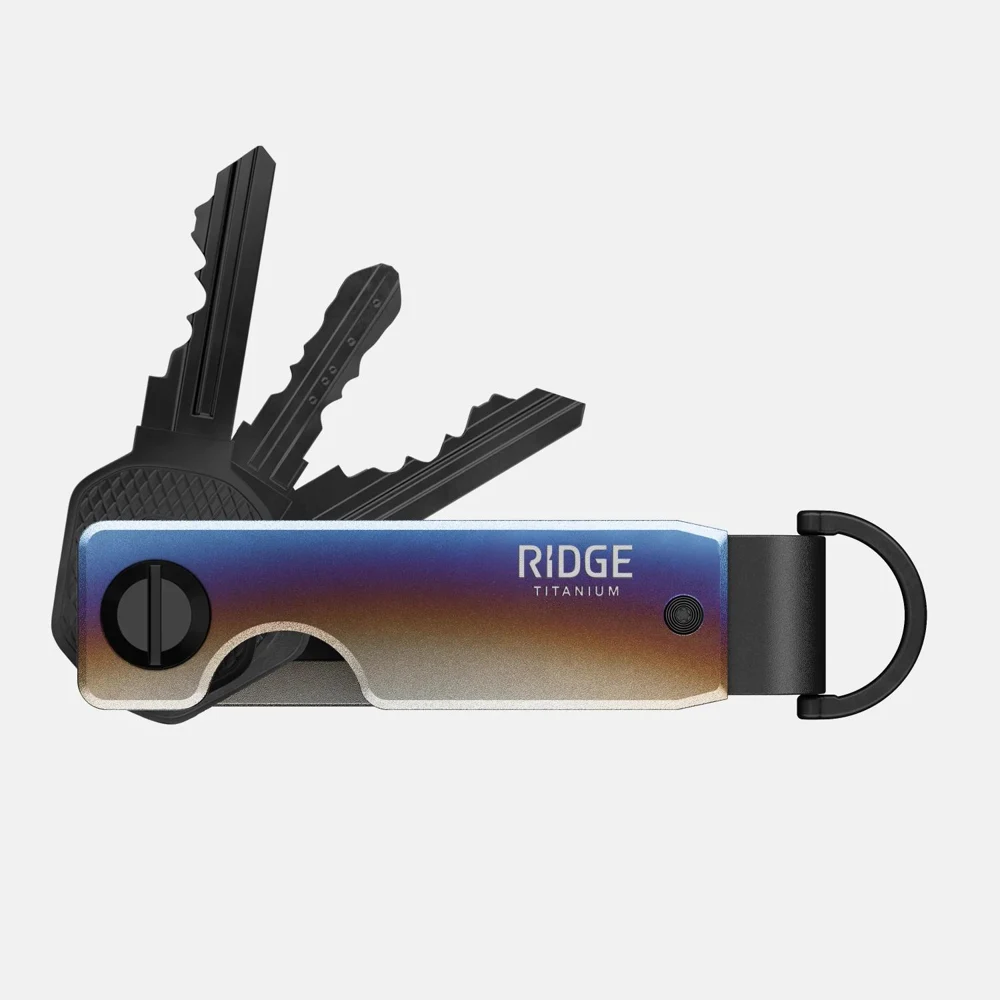 RIDGE® Titanium KeyCase Slim Metal Key Organizer 1