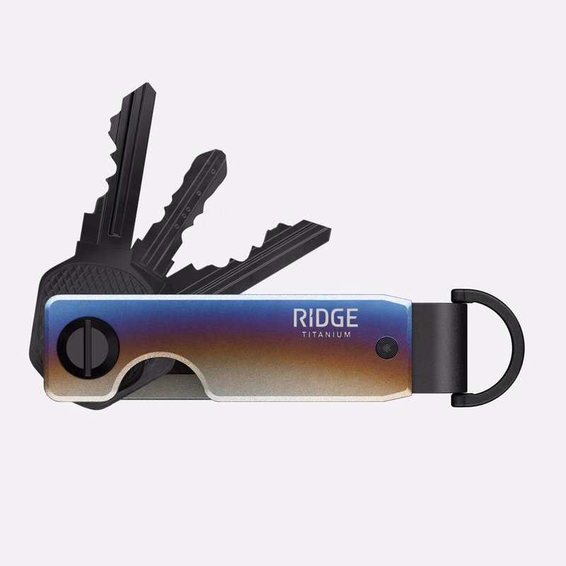 RIDGE® Titanium KeyCase Slim Metal Key Organizer