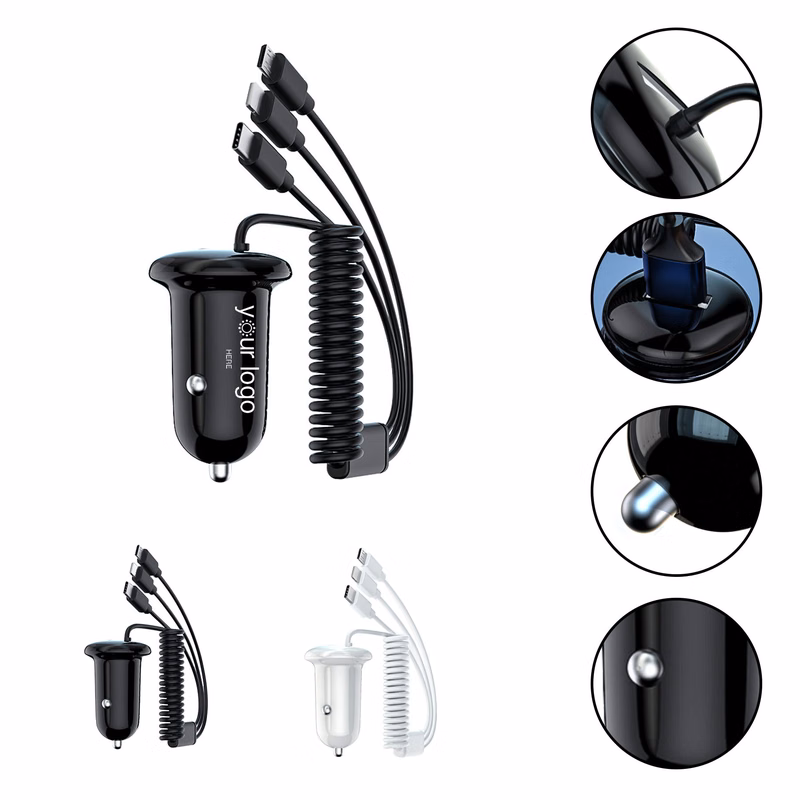 Dual Port Usb Cables 3 In 1 Multiple Fast Charger