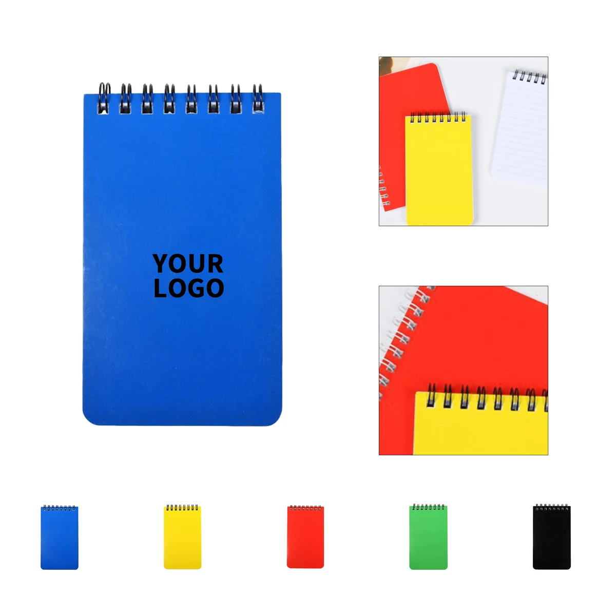 Waterproof Pocket Spiral Notebook With Ruler 5" x 3" 1