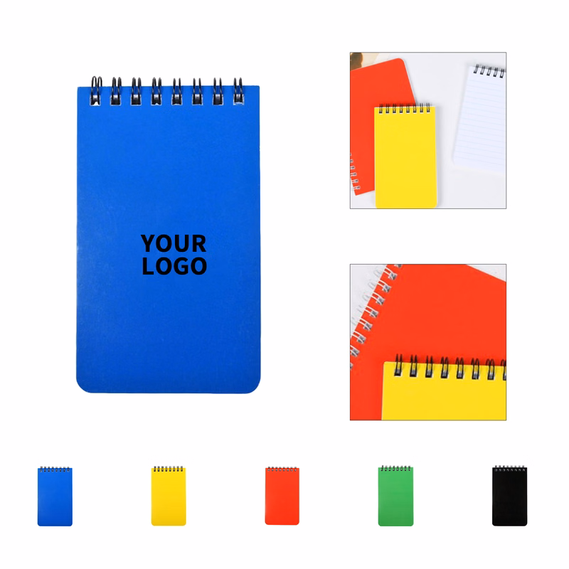 Waterproof Pocket Spiral Notebook With Ruler 5" x 3"