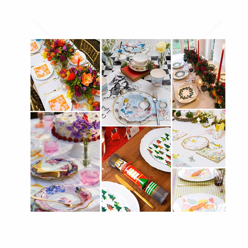 3Ply 6.5" x 6.5" Full Color Dinner Napkin