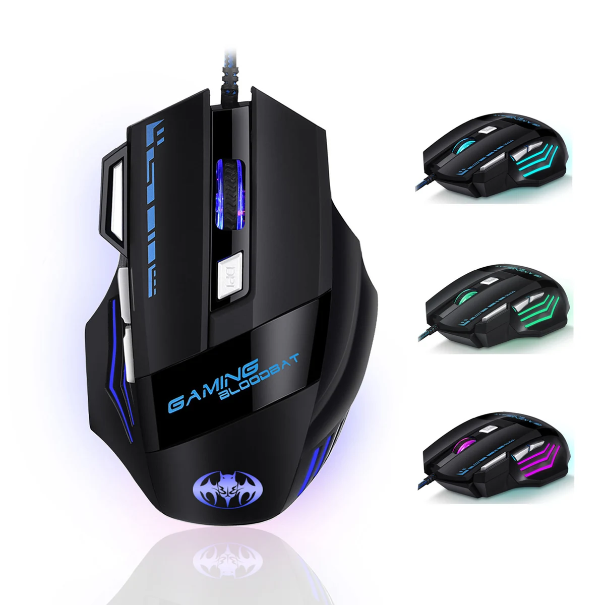 Flashing Wired Gaming Keyboard Computer Mouse 1