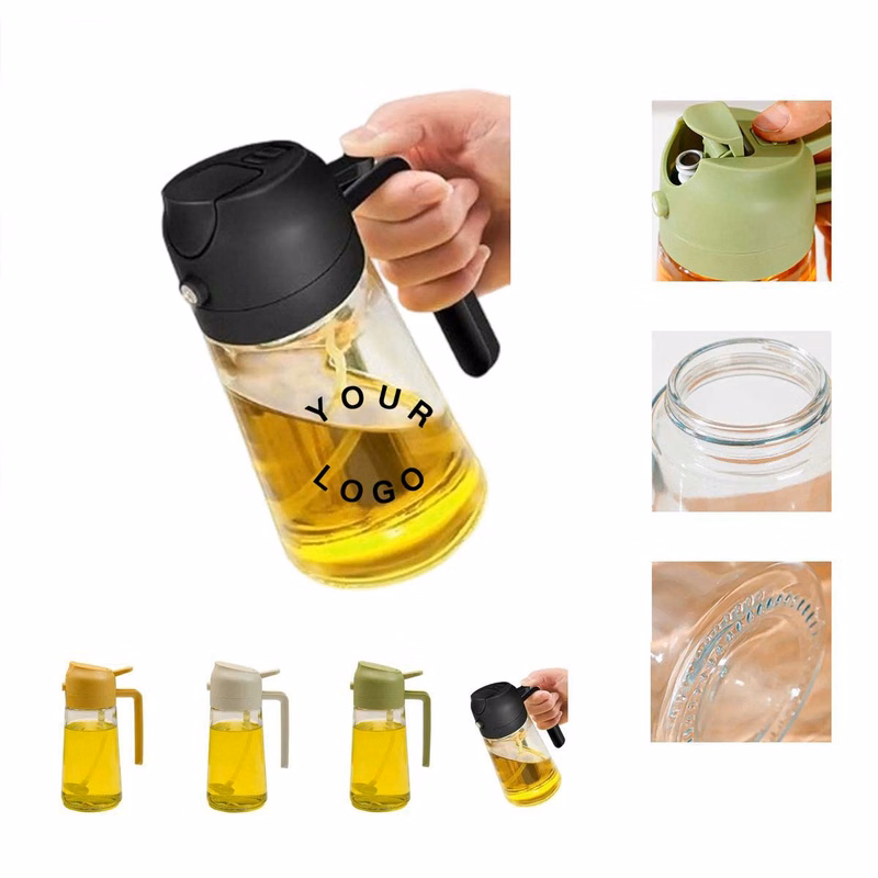 Cooking Oil Bottle with Spray and Pour Options