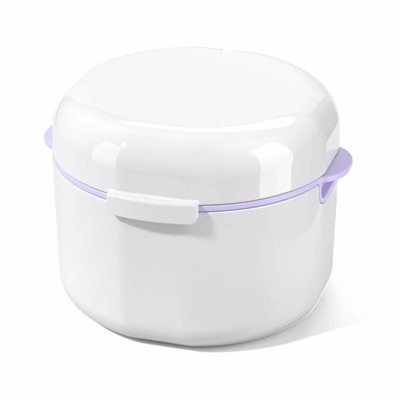 Double layer hollowed out invisible tooth set storage box