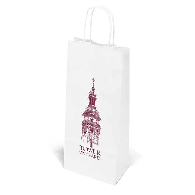 Vino - White Shopper - Flexo Ink Print 1