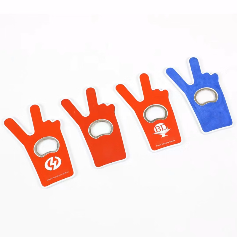 4" Finger Shape Refrigerator Magnets Bottle Opener