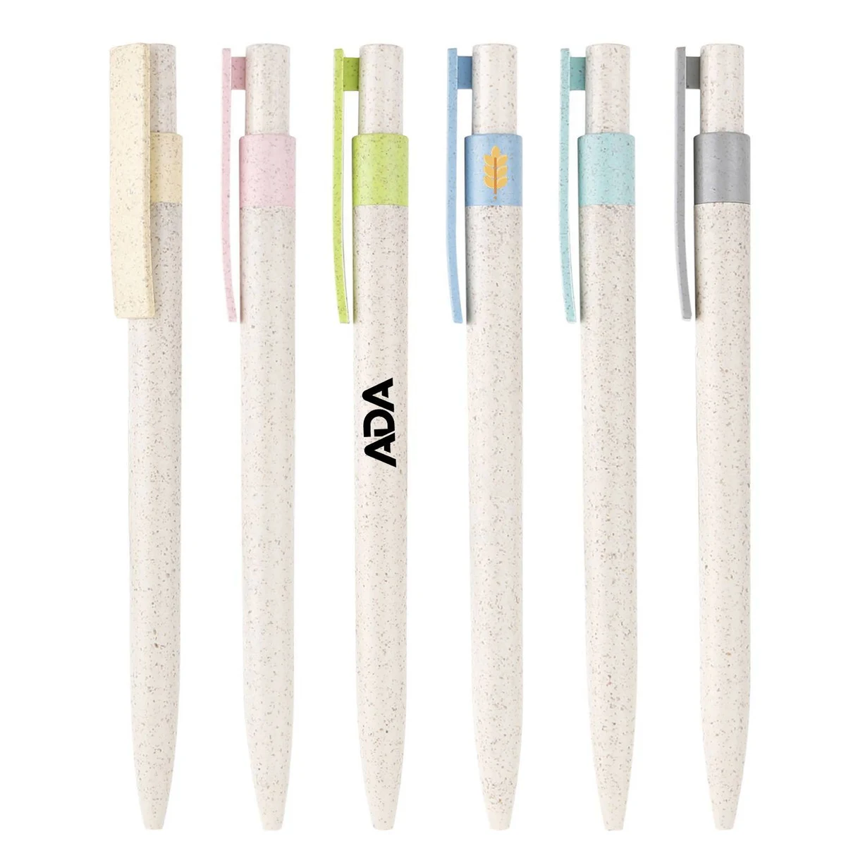 Eco-friendly Retractable Wheat Straw Ballpoint Pen 1
