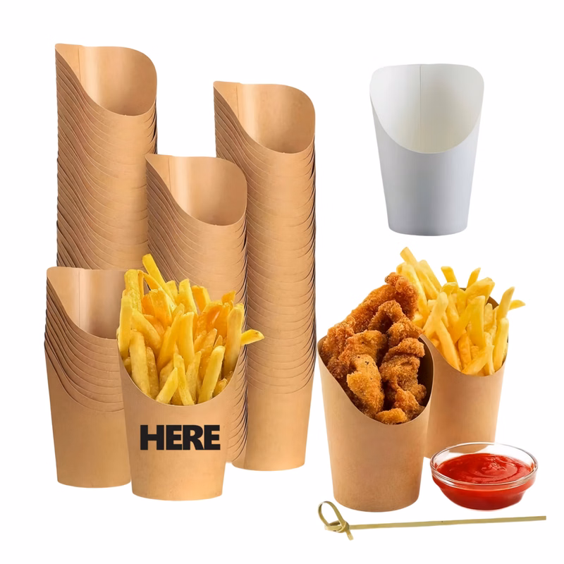 14oz Slanted Oil Resistant Paper Cup For Snacks