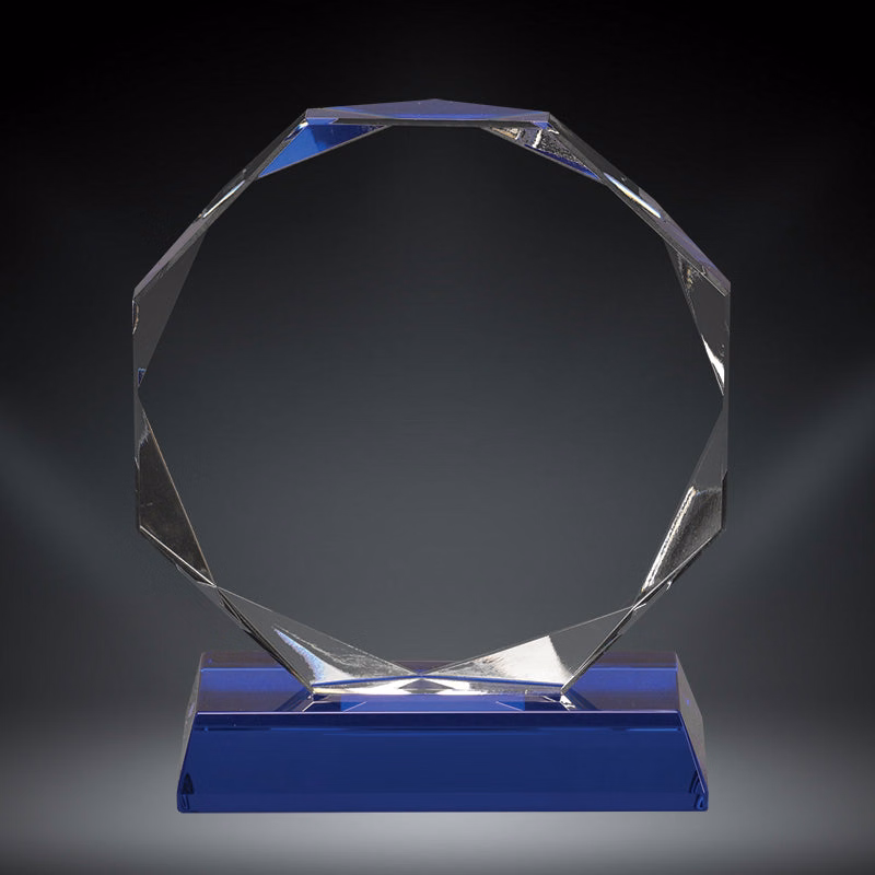 Blue Porto Octagon Crystal