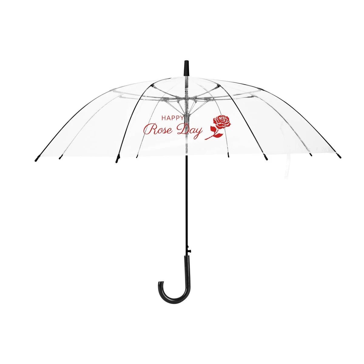 46" Arc Auto Open Clear Umbrella 1