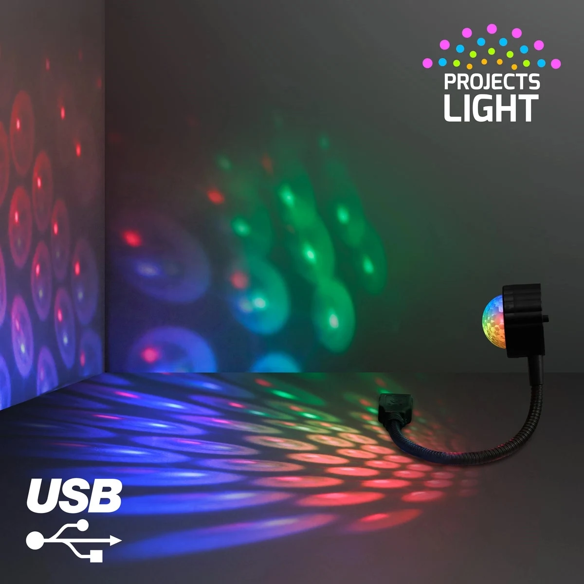 USB Party Light Mini Disco Ball, 9 Settings 1