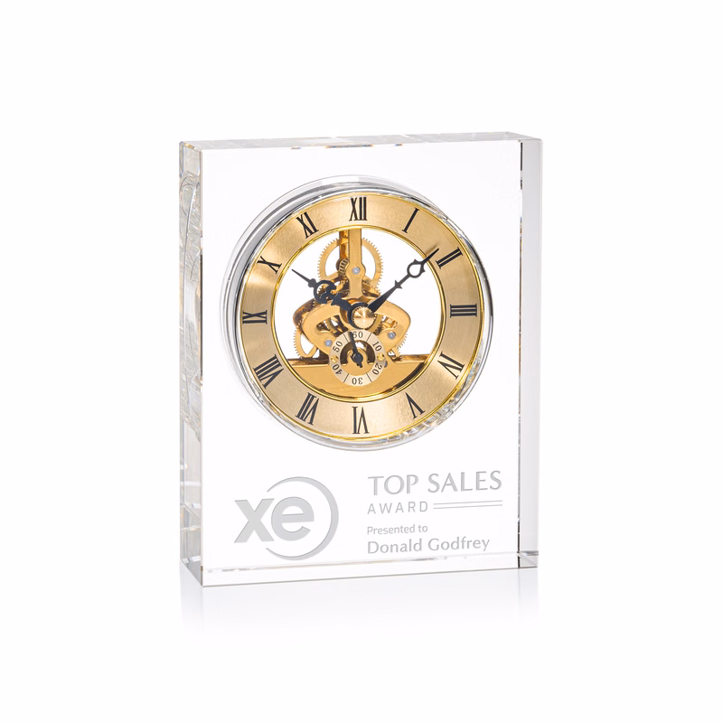 Ashland Clock - Gold Dial