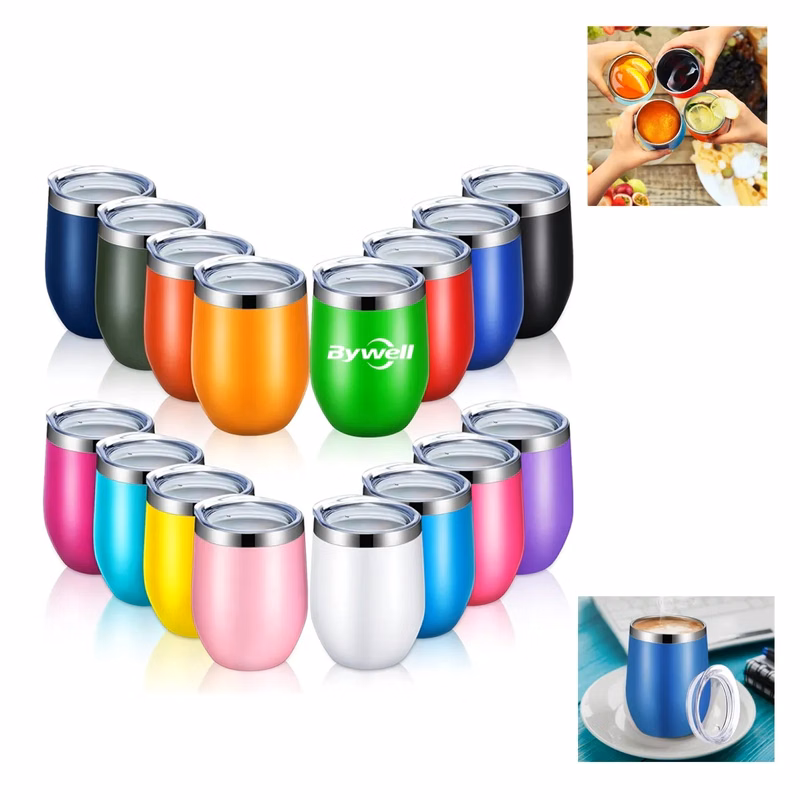 12 Oz Insulated Wine Tumbler with Lid