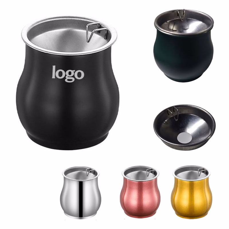 Stainless Steel Windproof Ashtray Funnel Lid