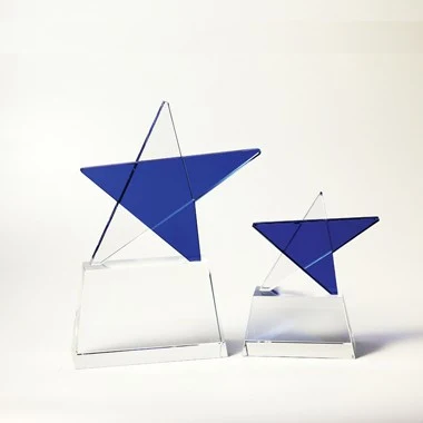 CRYSTAL BLUE STAR AWARD, LARGE SIZE 1