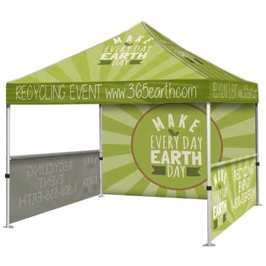 10'x10' Event Tent and Full Back Wall & 1/2 Walls