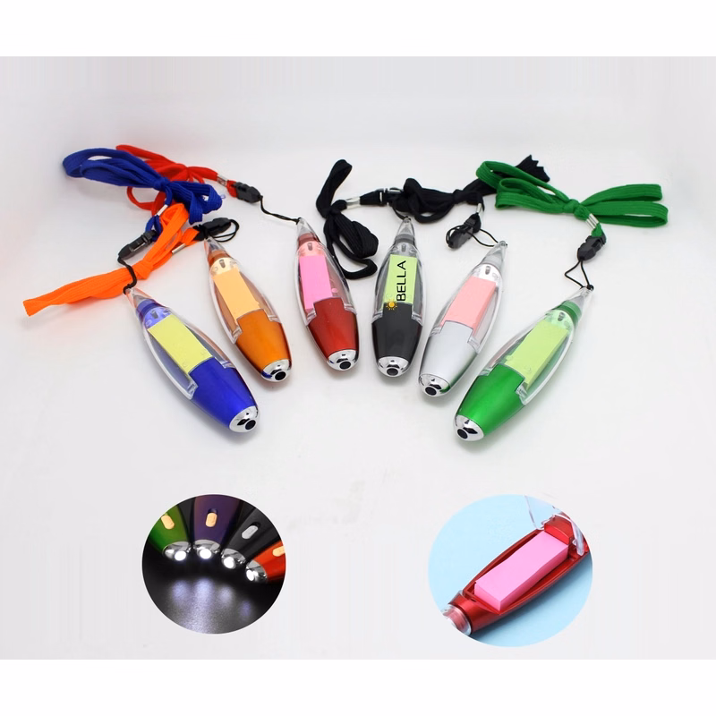 3In1 Multi Function Halter Ballpoint Pen Flashlight String