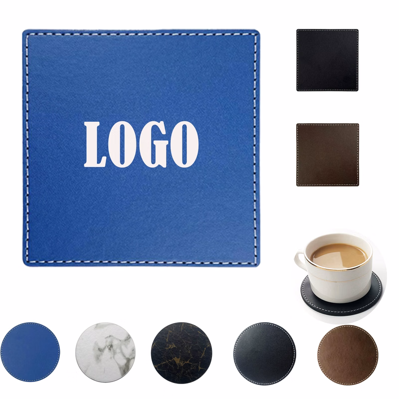 Heat Resistant Anti-Slip PU Cup Coaster MOQ50
