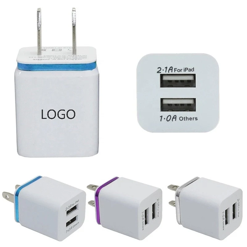 Mini Universal Dual Port USB Wall Charger 1