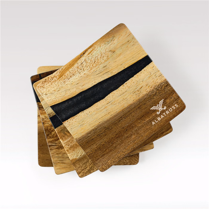 Acacia Coaster Set