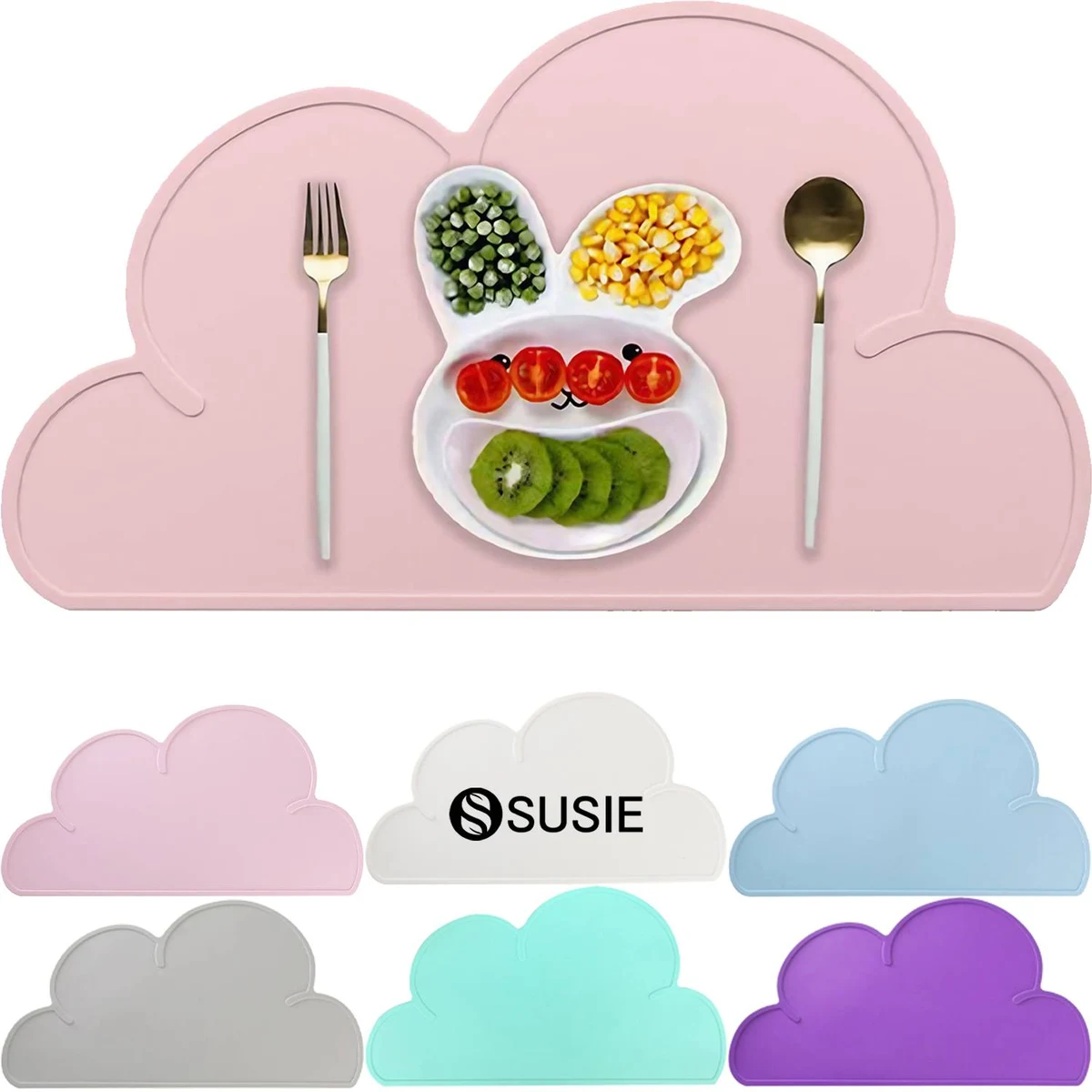 Kids Cloud Shaped Silicone Placemat 1
