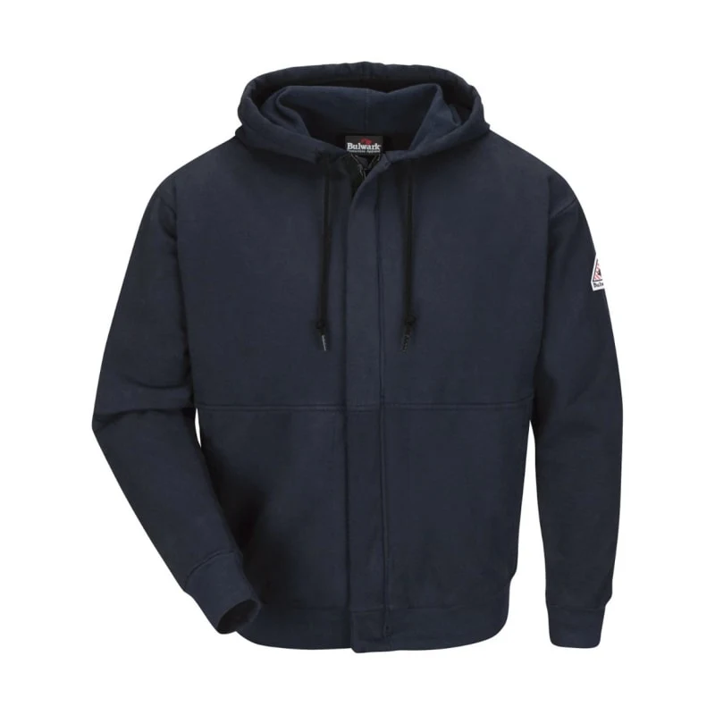 Bulwark Men's Zip-Front Hooded Sweatshirt - SEH4 1