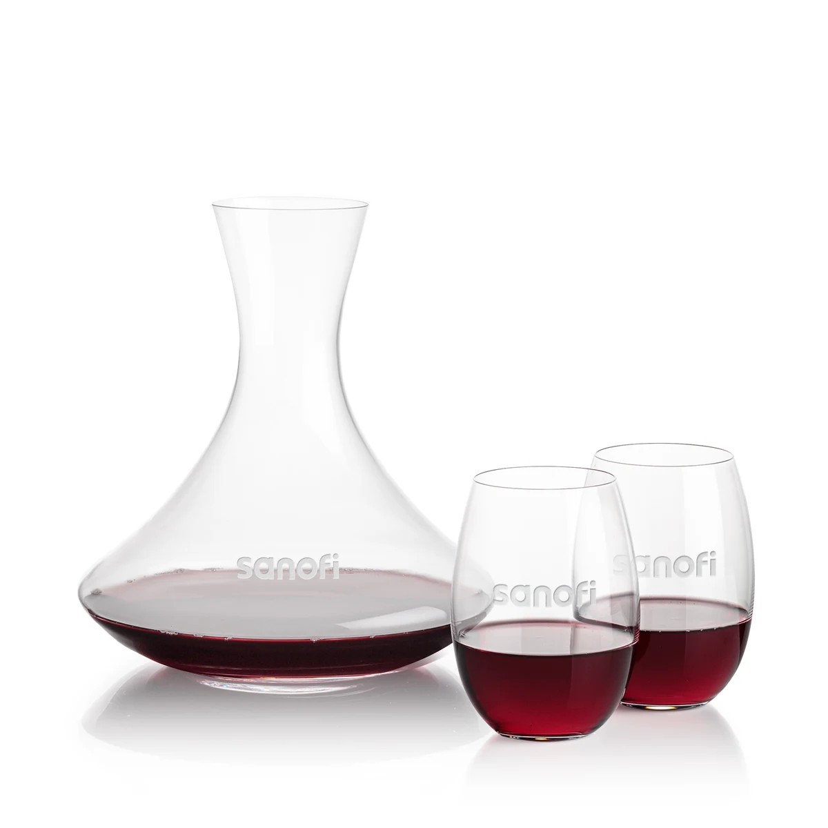Senderwood Carafe & Carlita Stemless Wine 1
