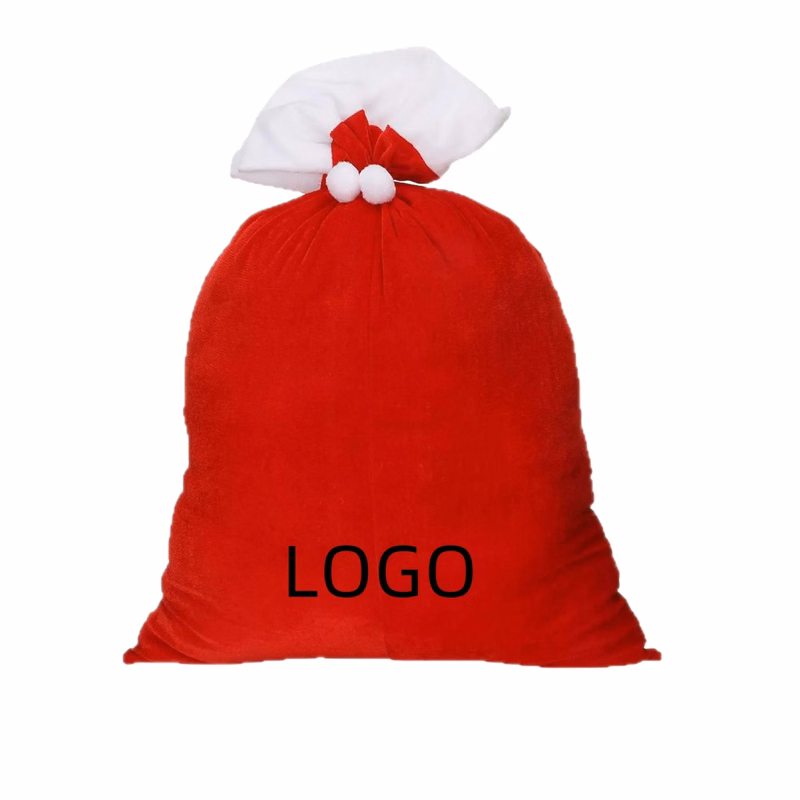 Large Santa Sack Jumbo Holiday Christmas Gift Drawstring Bag
