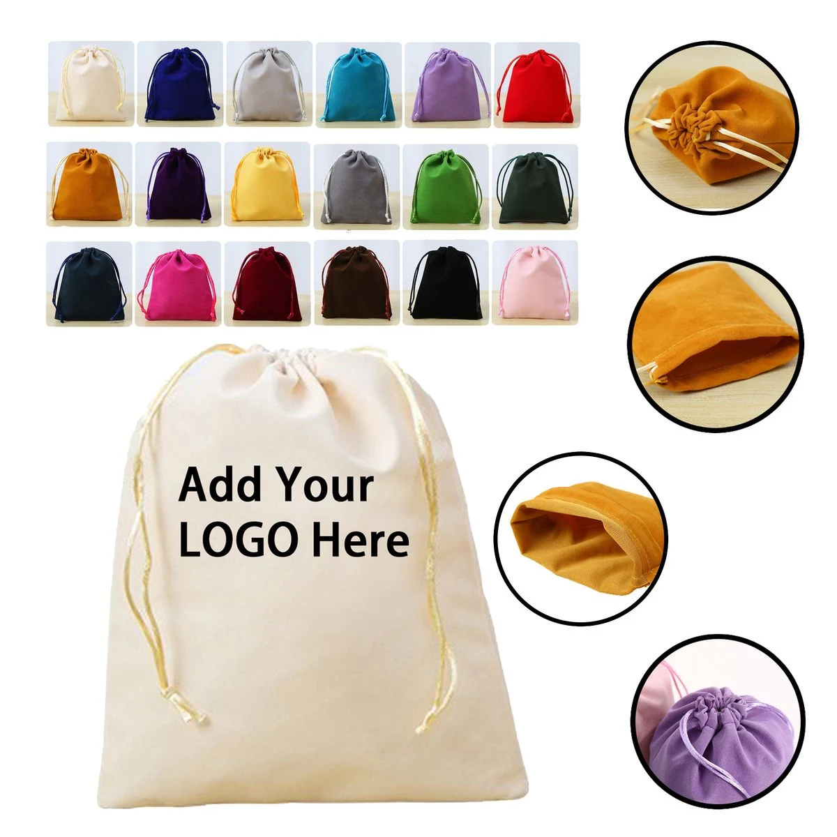 Dustproof And Moisture-Resistant Fleece Drawstring Bag 1