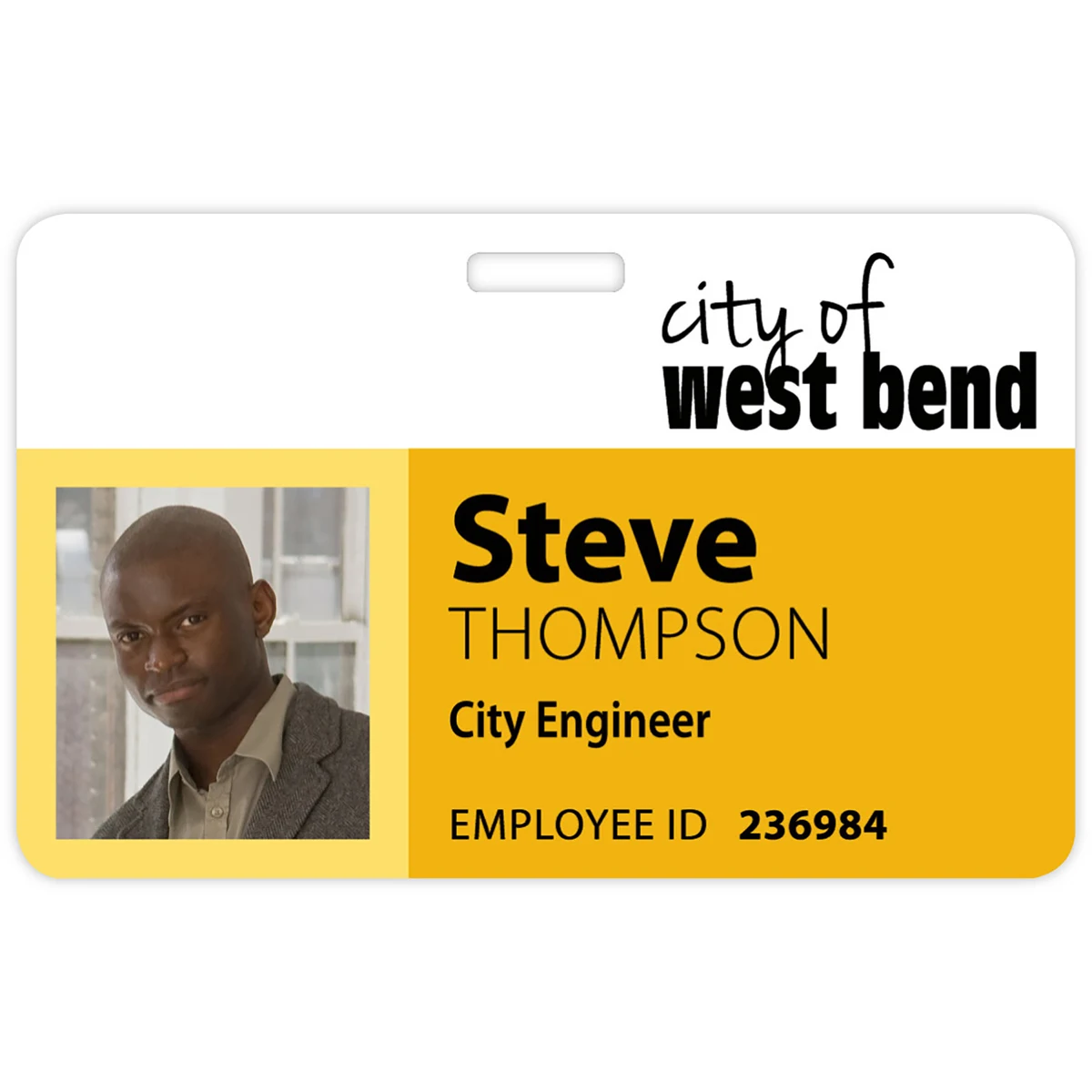 Tacoma Plastic Photo Name Badge: 3-3/8" X 2-1/8 1