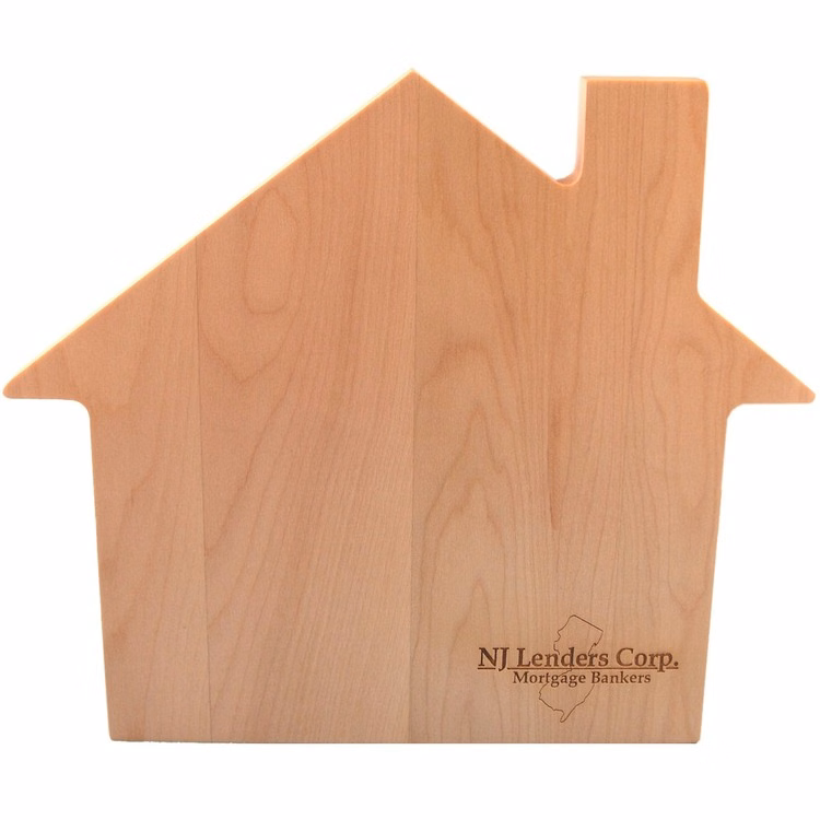 Wood Cutting Board - House