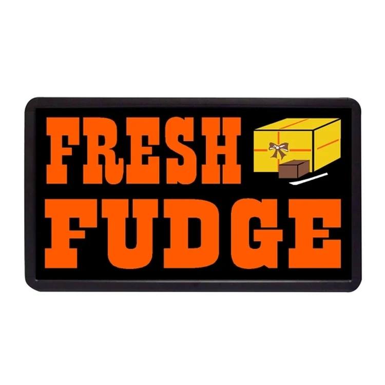 Fresh Fudge 13" x 24" Simulated Neon Sign 1