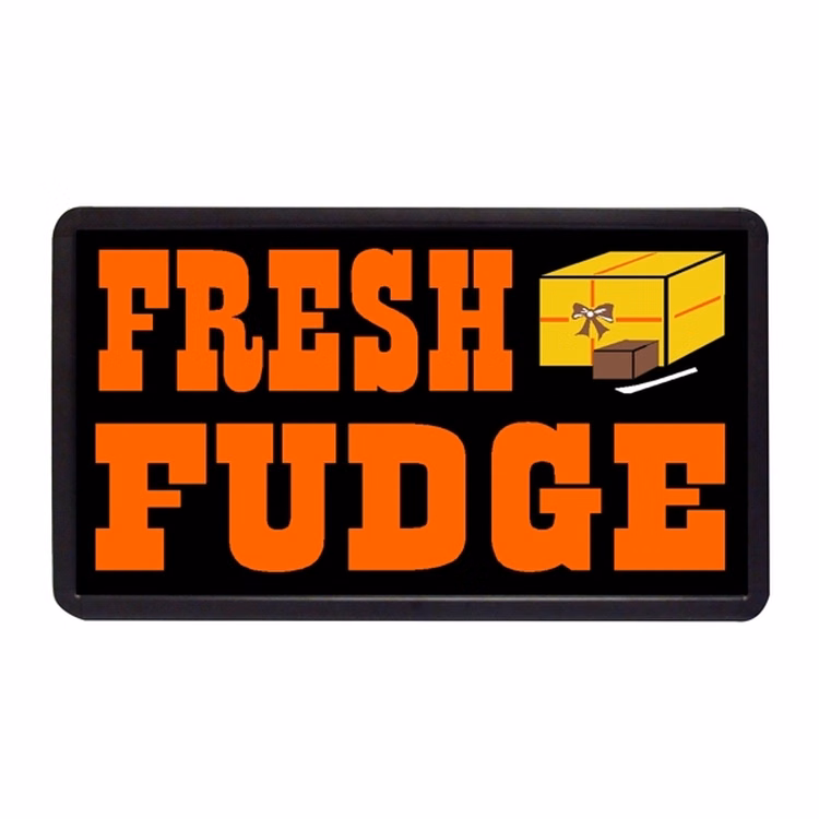 Fresh Fudge 13" x 24" Simulated Neon Sign