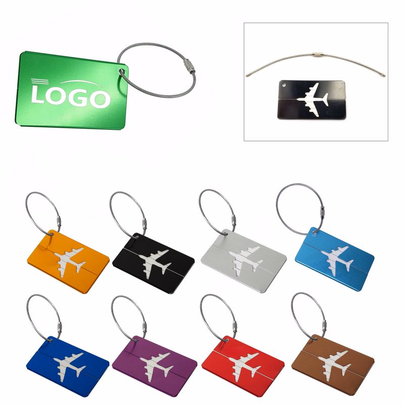 Travel Luggage Tags Made of Aluminum Alloy