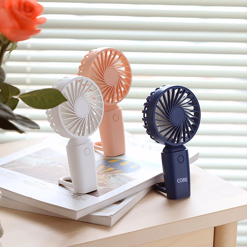 Mini Handheld USB Fan With Carabiner