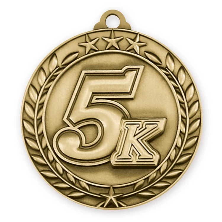 5K Wreath Award Medallion (2-3/4") 1