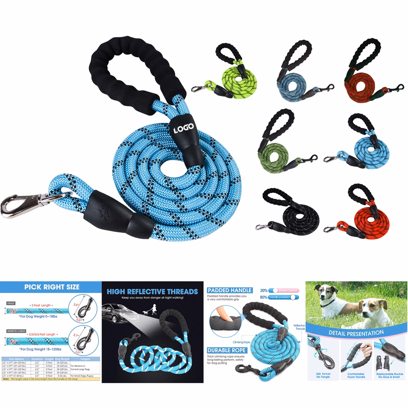 Dog Leash with Comfortable Padded Handle